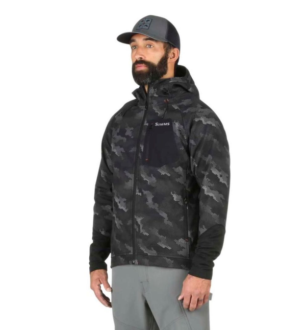 Simms Katafront Hoody Hex Camo Carbon Model Simms Katafront Hoody Hex Camo Carbon Model
